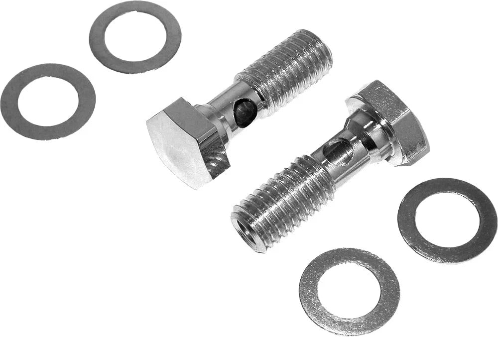 Chrome Breather Bolts Pair for Harley-Davidson FX, Evo