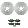 Bosch 2X Rear Quietcast Rotors & Ceramic Disc Brake Pads for Ford Mustang (2005–2011)