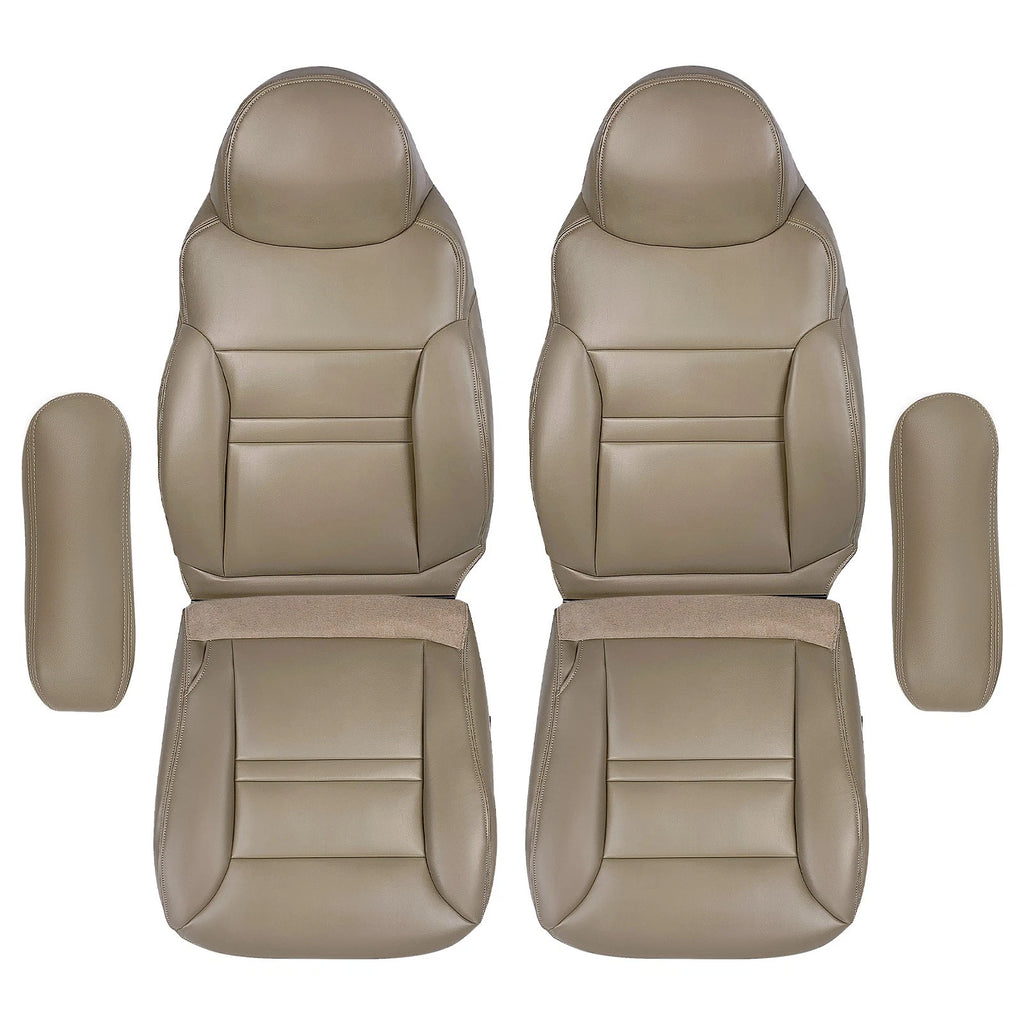 Leather Seat Covers for Ford Excursion Limited (2000–2001) - Tan