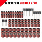 Sanding Drum Kit 102 Pcs for Electric Grinder
