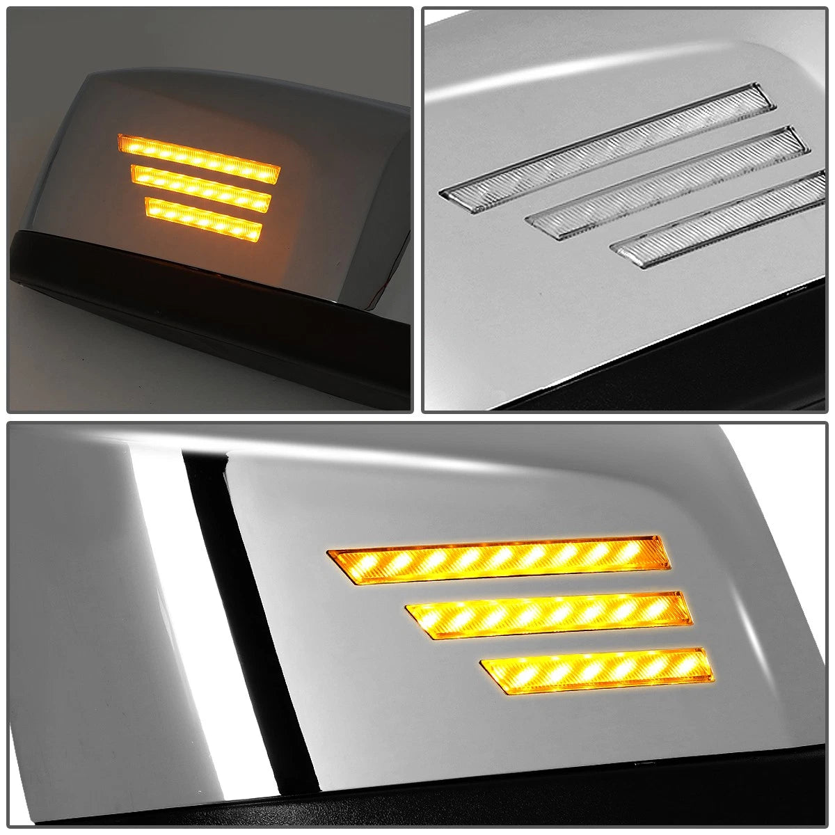 LED Stripe Turn Signal Side Hood Mirror for Volvo VN (2004–2018)