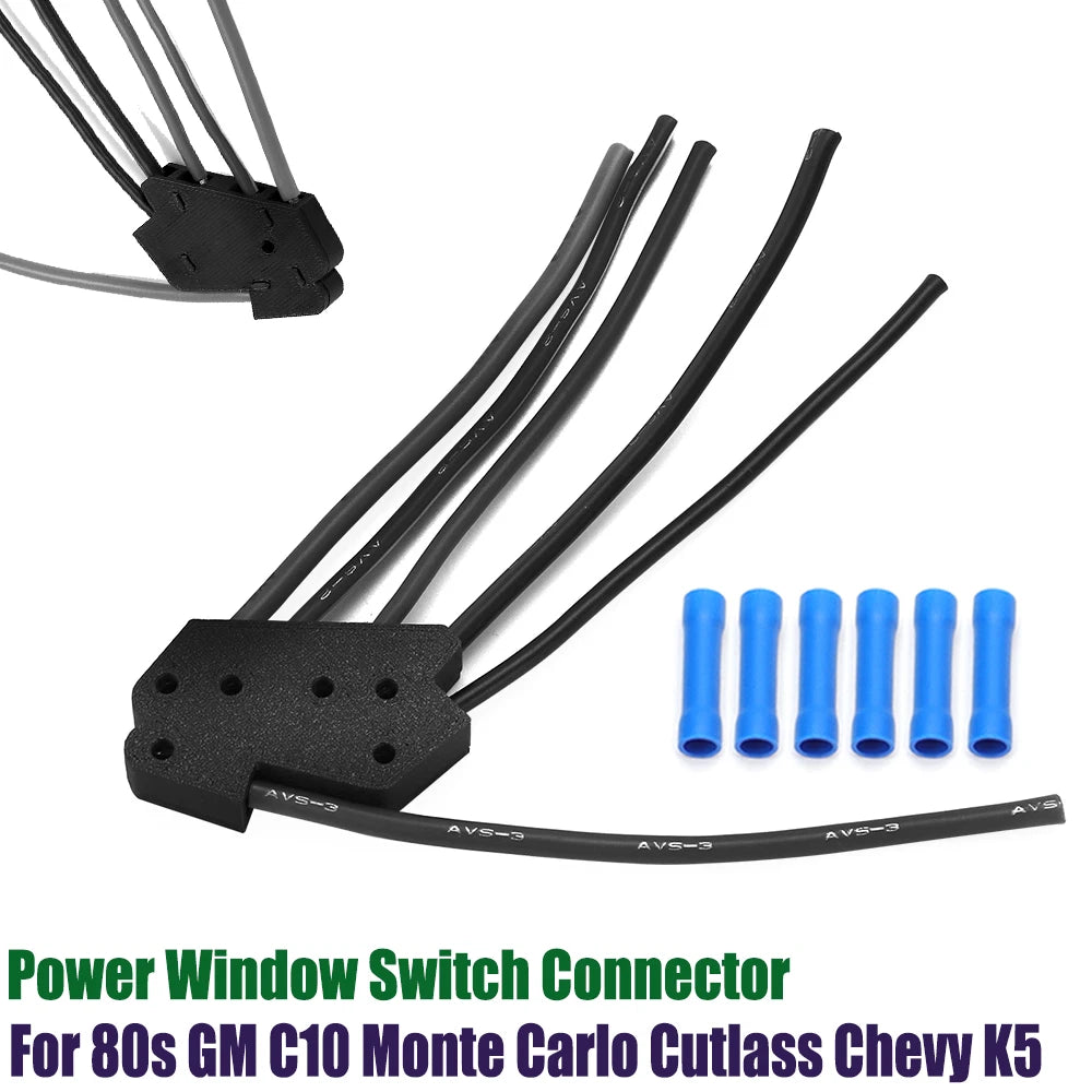 Power Window Switch Pigtail Connector for Chevy C10 C30 K10 K20 (1980–1989)