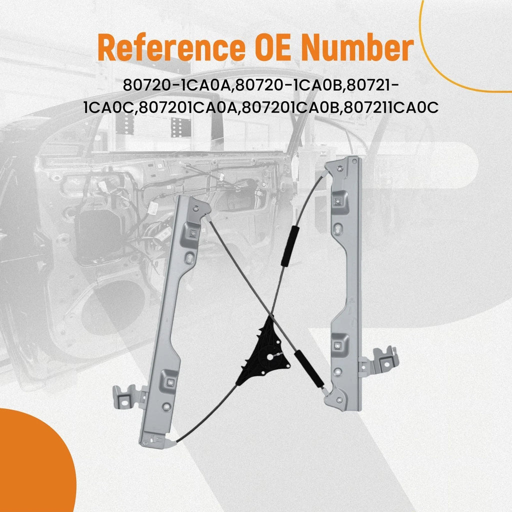 Front Right Passenger Window Regulator for Infiniti FX35 FX50 (2009-2012)