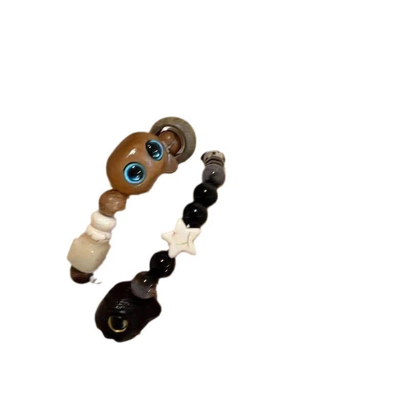 Set of 4 Beaded Kitty Bracelets for Cat Lovers