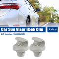 2X Sun Visor Clip Retainer for Infiniti FX35 (2003–2008) Gray