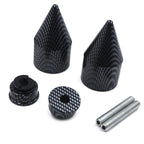 Set of 2 Carbon Spike Bar Ends for Honda Gold Wing GL 1800 (2001–2013)