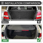 Parcel Shelf Boot Load Cover for Volkswagen Golf (2010–2014) Black