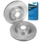 2 x Front Disc Rotors & GCT Pads for Toyota Aurion GSV40 (2011–2012)