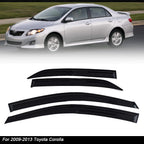 Set of 4 Window Vent Visors for Toyota Corolla (2009â2013)