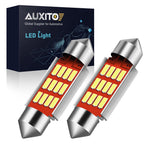 Set of 2 LED License Plate Light Bulbs 6418 6411 36MM for BMW Audi (2010–2023)