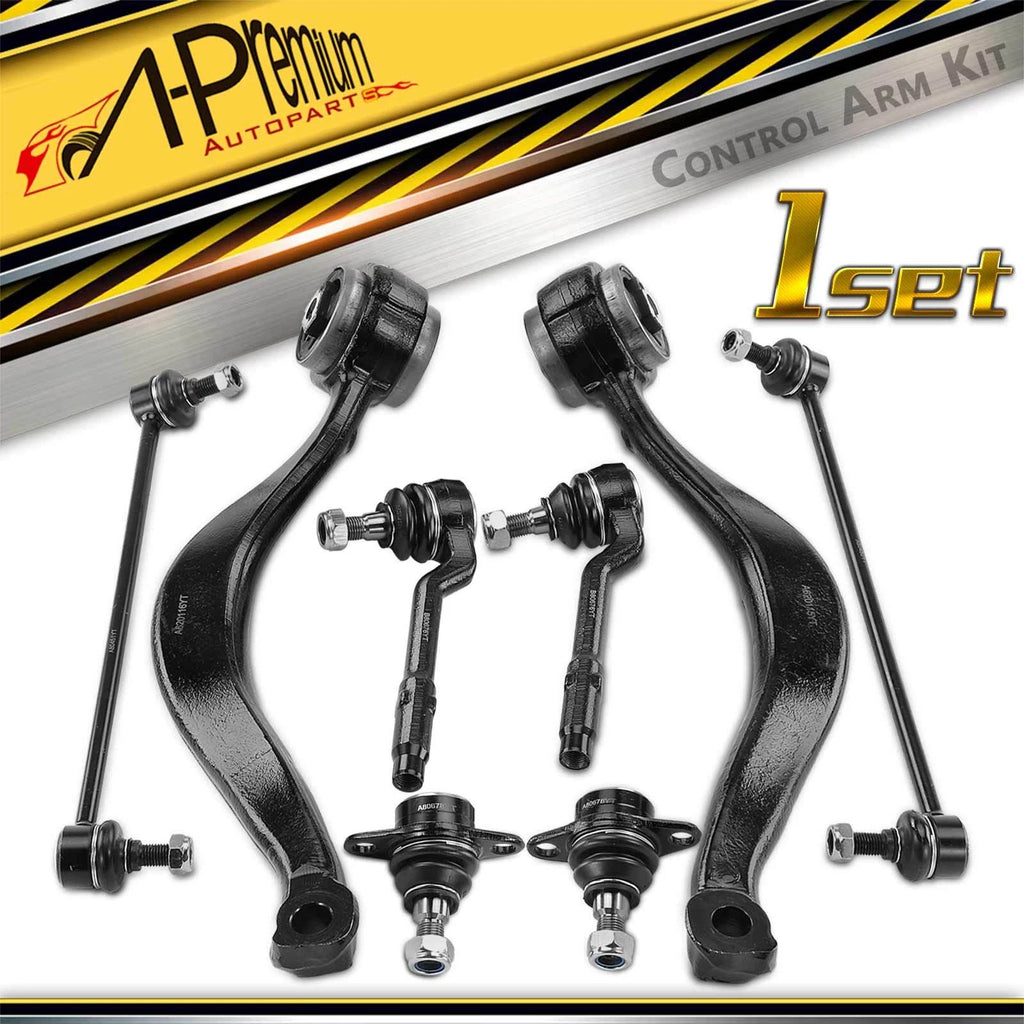 Set of 8 Front Control Arm Sway Bar Link Tie Rod for BMW X5 (2000–2003)