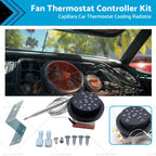 12V Adjustable Fan Thermostat Kit for AU Vehicles (0-120°C)