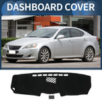 Dashboard Cover Mat for Lexus IS350 2005-2013 Sun Protector Pad Black 1 Set