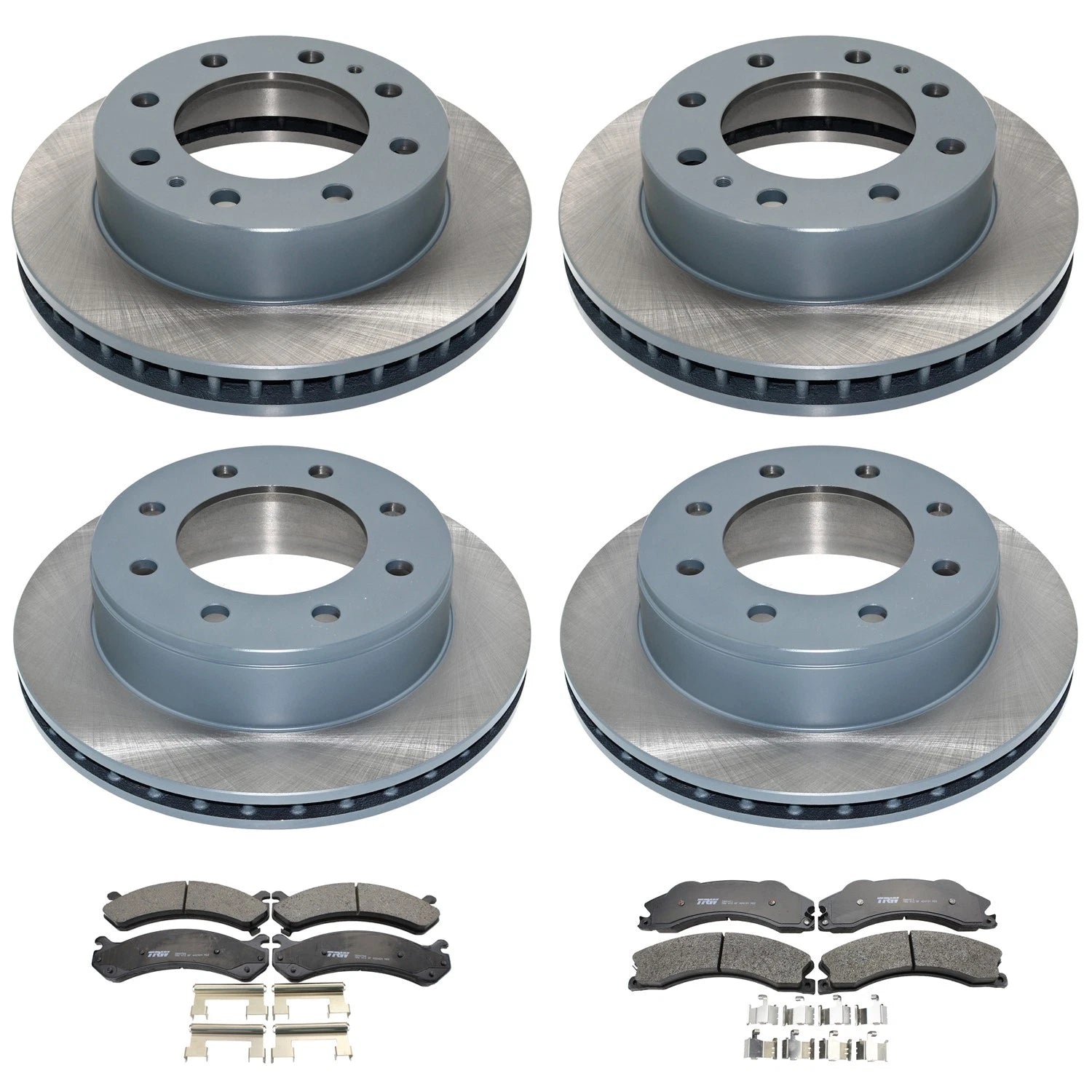 DuraGo Rotors & TRW Pro Metallic Pads Kit for Express Savana 3500 (2003–2023)