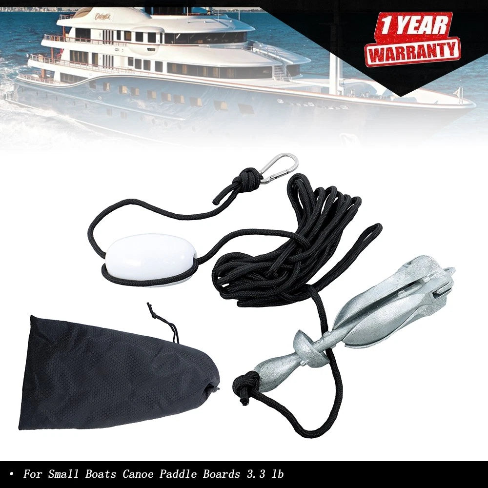 1.5KG Folding Grapnel Anchor for Kayak Boat (Marine Use)