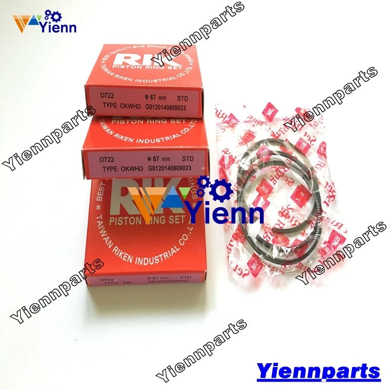 Overhaul Rebuild Kit D722 D722B for Kubota Bobcat 320 (Oversize +0.50 mm)