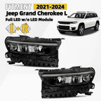 Set of 2 LED Headlights for Jeep Grand Cherokee L (2021–2024) 14 Pins L+R