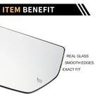 Heated Upper Left Mirror Glass for Ford F-250 F-350 (2011–2016) No.FL3Z17K707Q
