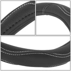 Steering Wheel Cover for - Matte Perforated Leather, White