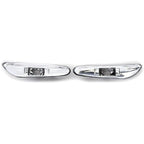 Pair Side Marker Light Turn Signal Lamp Clear 63137165915 for BMW E46 (2002–2005)
