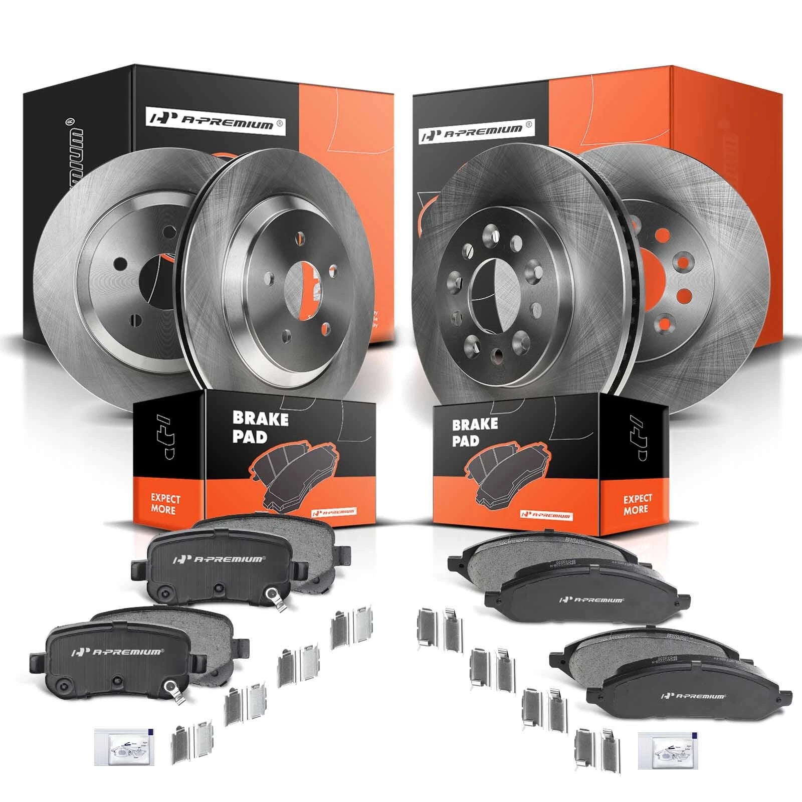 Disc Brake Rotors & Ceramic Pads for Ford Freestar (2004–2007)