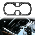 Carbon Fiber Central Console Water Cup Cover Trim for BMW 3 Series (2019–2021)