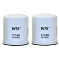 Set of 2 Wix 51340 Engine Oil Filters for (Spin-On)