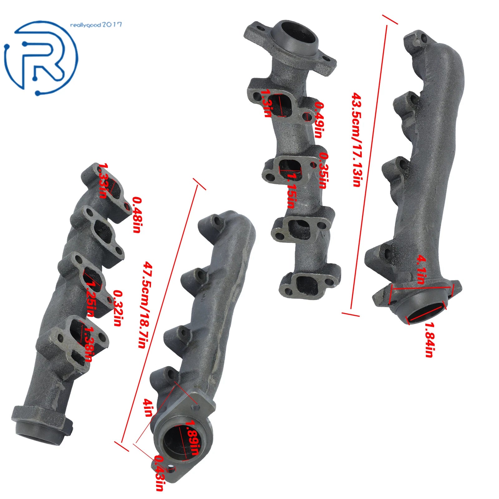 Exhaust Manifold with Gasket Kit for Dodge Durango Dakota Ram 1500 (1998–2008)