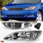 Clear Lens Front Bumper Fog Lights for Camry/Solara/Corolla (2002–2008)