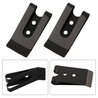 Set of 2 Belt Clip Hooks for Universal Use (57mm x 26mm) Black Coated