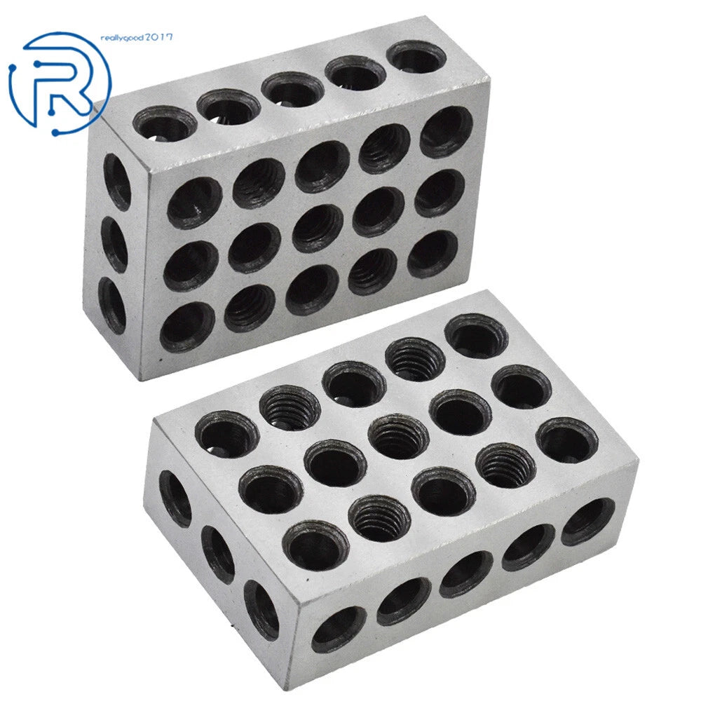 Set of 2 Machinist 1-2-3 Blocks for Precision Work