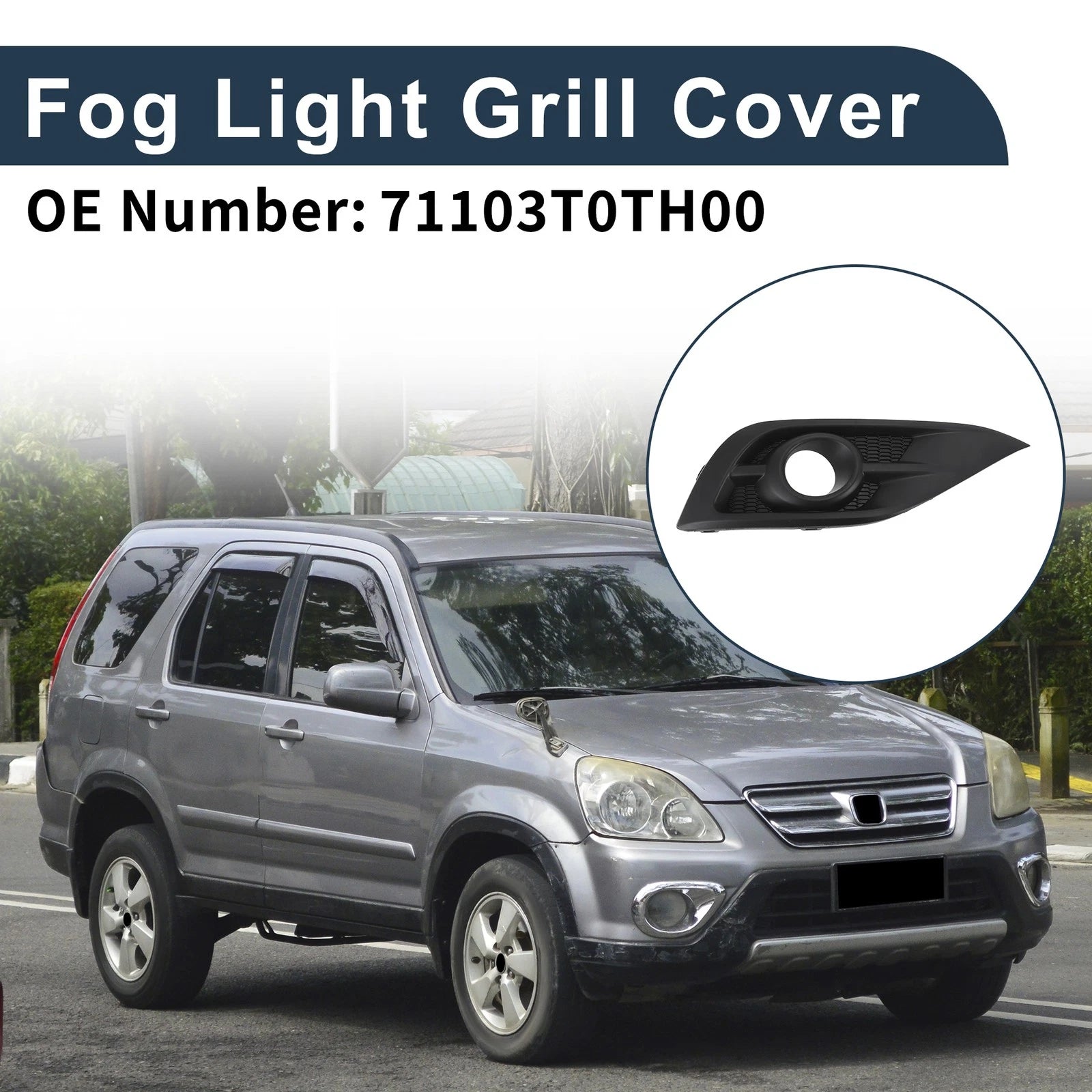 1 Pc Fog Light Grill for Honda CR-V (2012–2014) No. 71103T0TH00