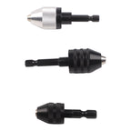 3 Piece Drill Chuck Adapter Hex Shank Quick Change Tool for