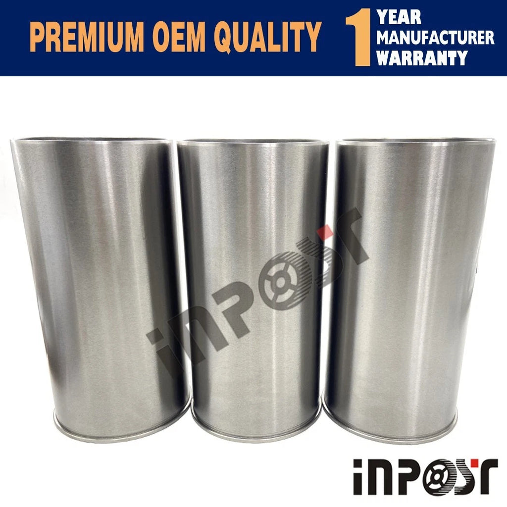 3pcs Cylinder Liner Sleeve for Yanmar 3TNV88-M, 3TNV88 (Semi-finished)
