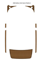 Swim Platform Step Pad for Malibu 21 VLX (2008) - EVA Foam Teak Deck Flooring