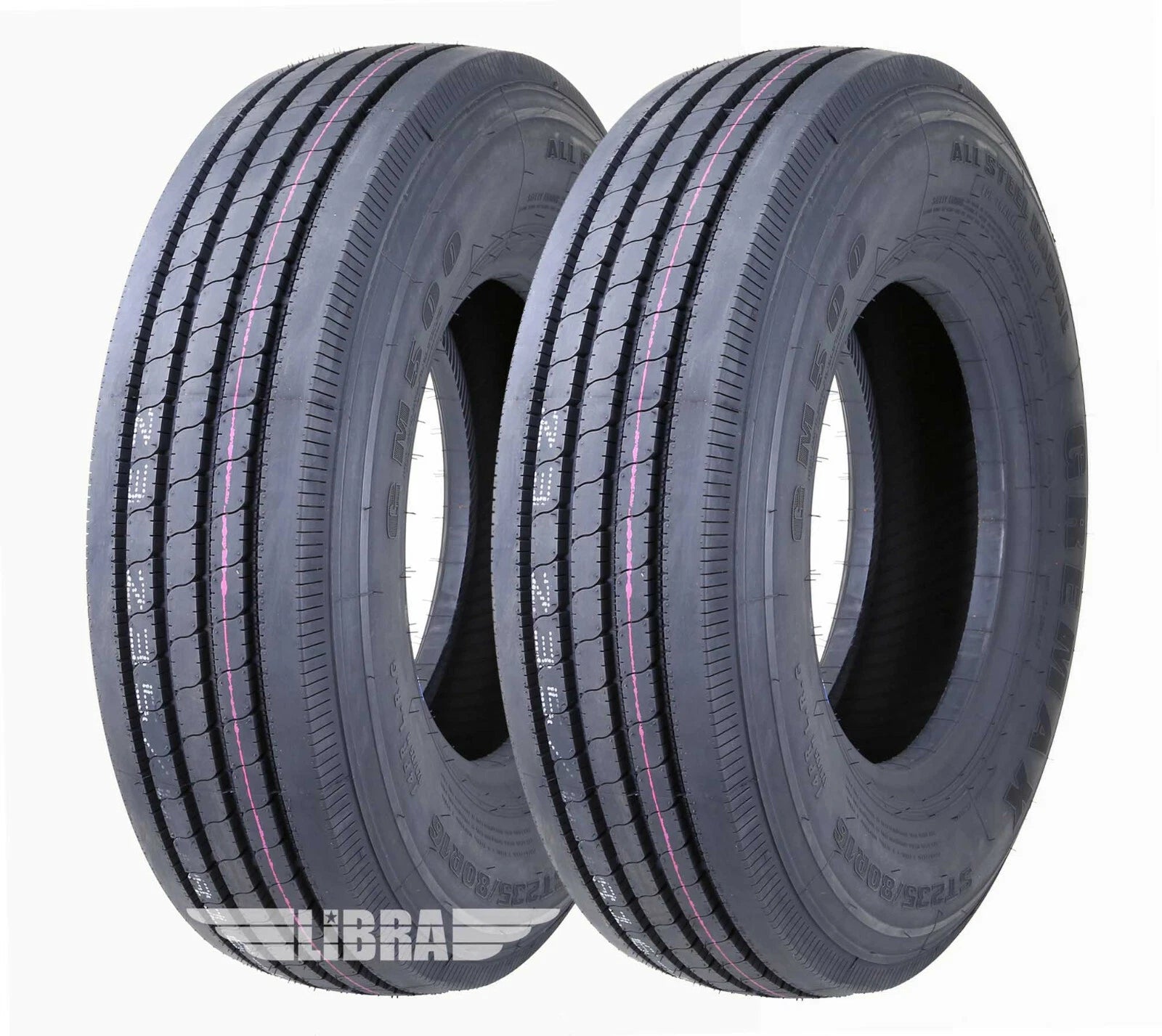 2PC ST235/80R16 Trailer Tires for GREMAX (All Steel, 14PR, RV Load Range G)