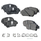 Set of 4 Brake Pads for Toyota Sienna (2004–2010)