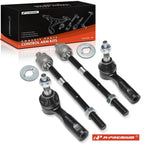 Set of 4 Front Inner & Outer Tie Rod Ends for Chevy Colorado GMC Canyon