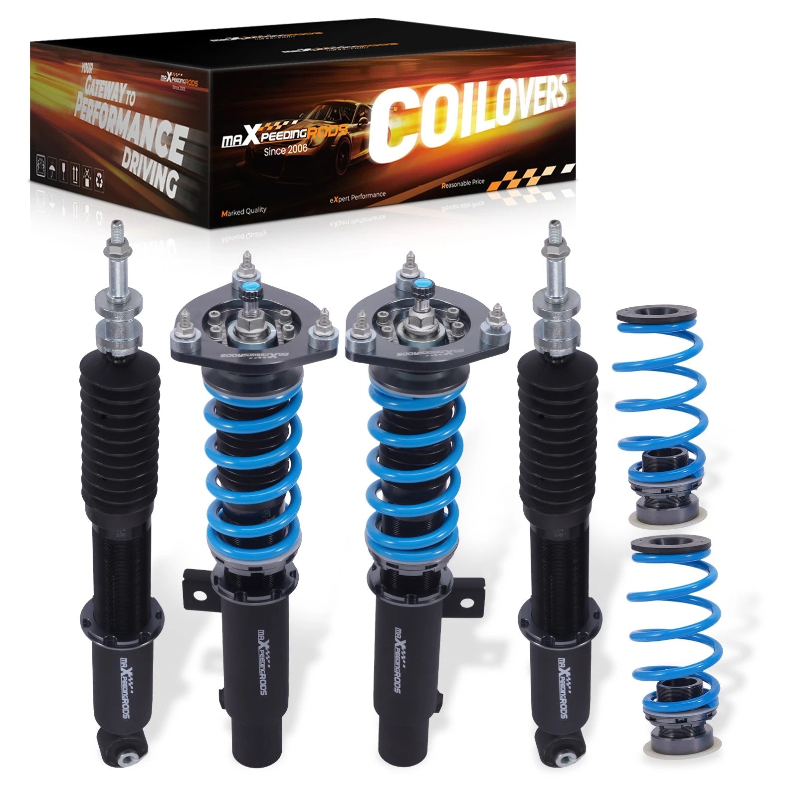 Coilover Damper Set of 2 for VW Jetta MK5 MK6 (2006–2017) / Golf (2003–2012)