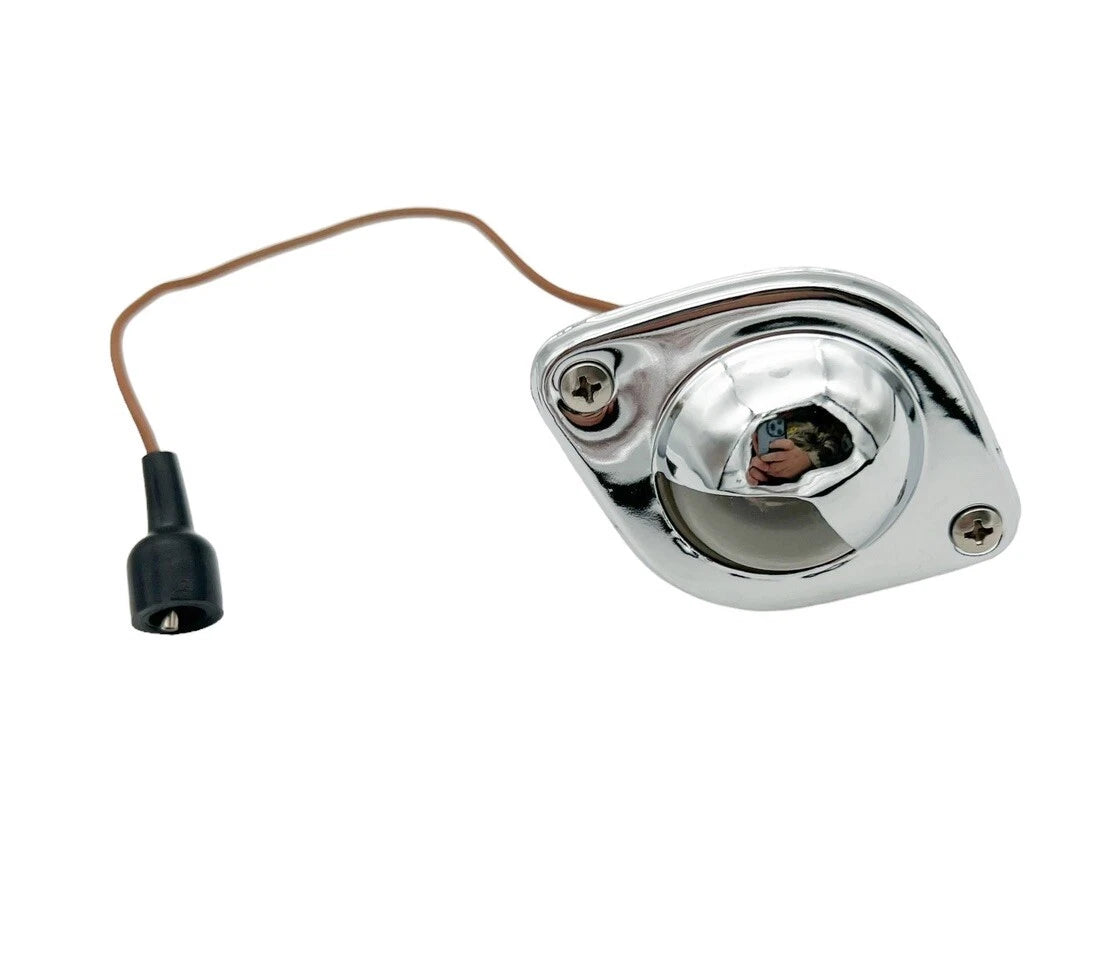 License Plate Light Assembly Replacement Chrome for RV Camper (Universal)