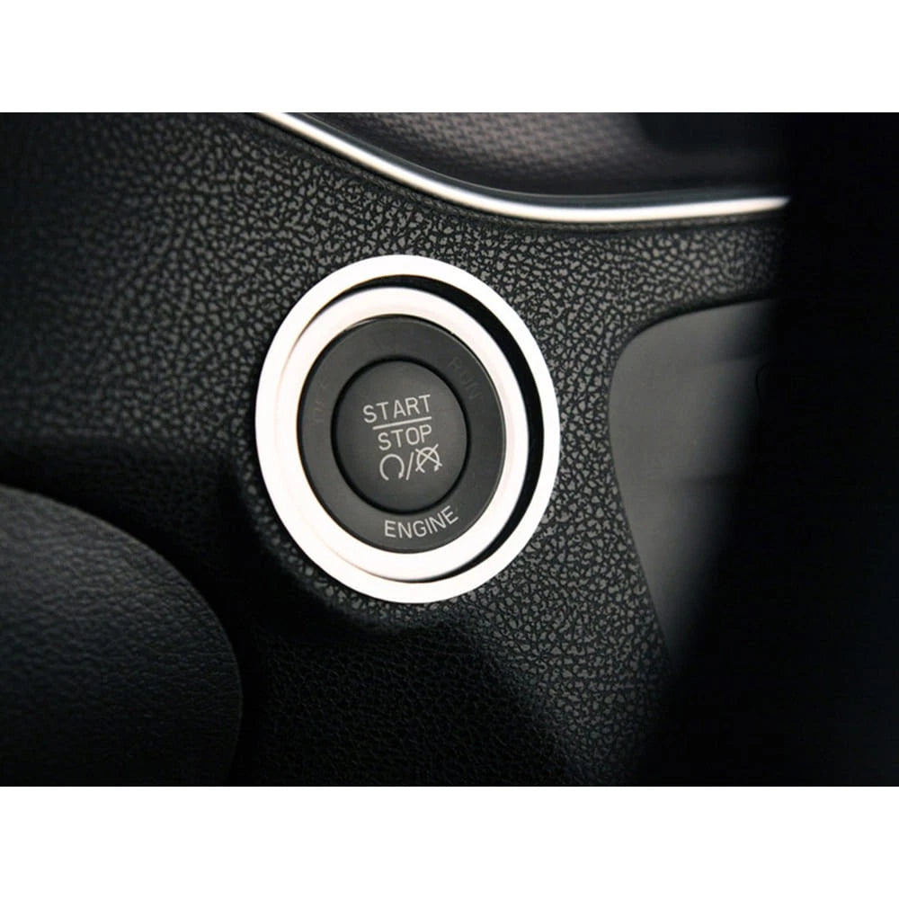 Dash Trim Rings for Polished Stainless with Volume Tuner for Dodge Charger (2011–2013)