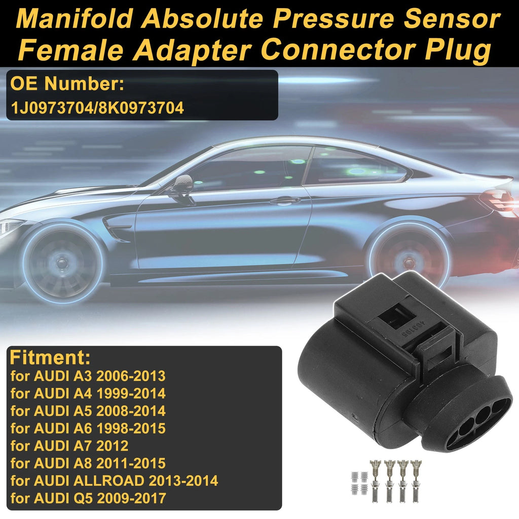 4Pin Manifold Absolute Pressure Sensor Connector for Audi A3 