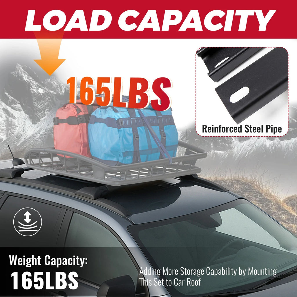 Set of 2 Roof Rack Cross Bars for Chevy Traverse (2009-2017)