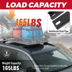 Set of 2 Roof Rack Cross Bars for Chevy Traverse (2009-2017)