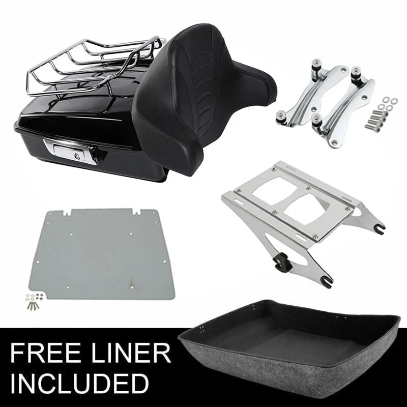 Chopped Trunk Pad Mount Docking Base Plate for Harley Touring (2014–2026)