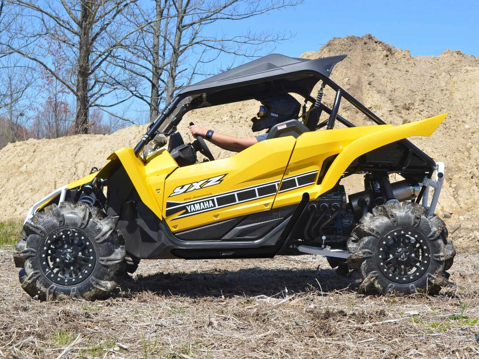 Heavy Duty Nerf Bars for Yamaha YXZ (2016–2023) - Wrinkle Black