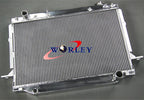 Aluminum Radiator & 2 Fans for Land Cruiser FJ80 FJ80R FZJ80 4.5L (1991-1998)