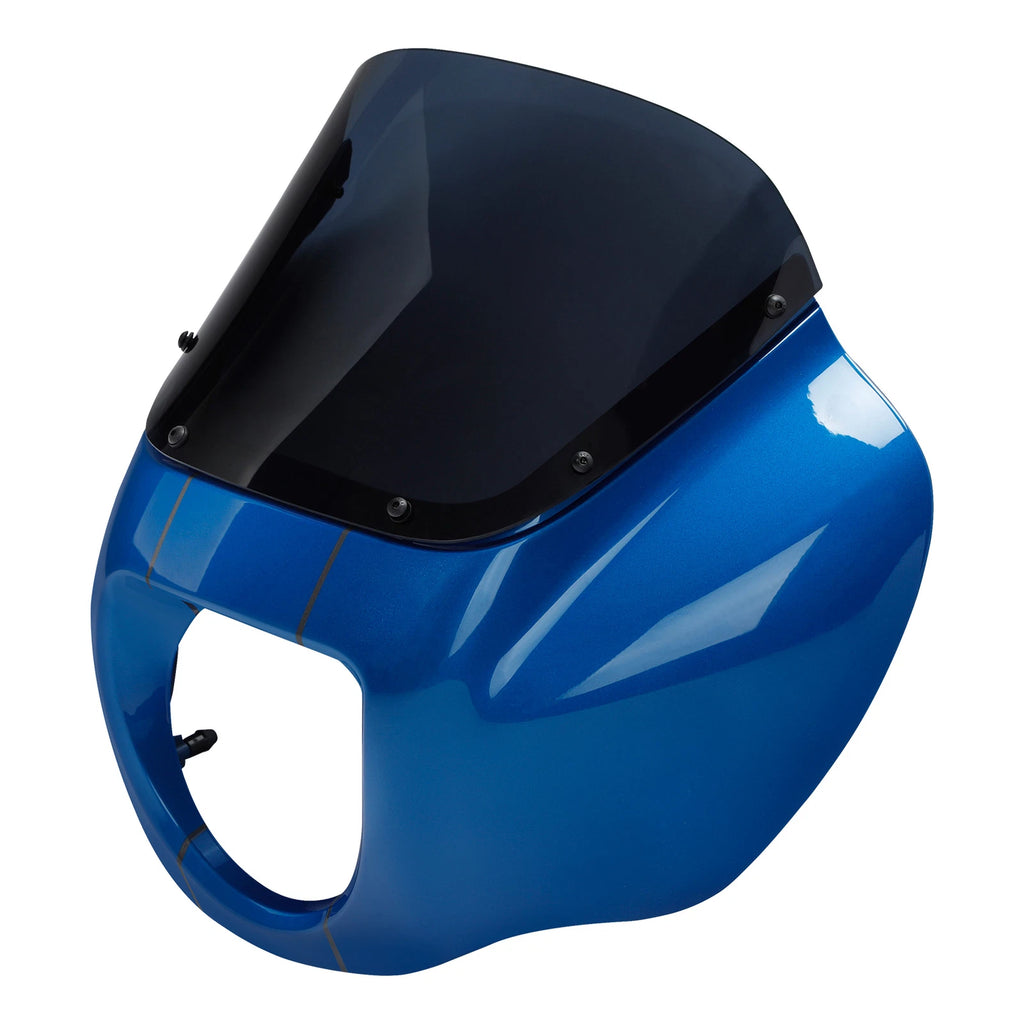 Front Fairing Windshield for Harley Low Rider Street Bob (2018–2025) Electric Blue