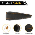 Gear Shift Knob Cover for Honda Civic (2006–2011) Black Brown Faux Leather