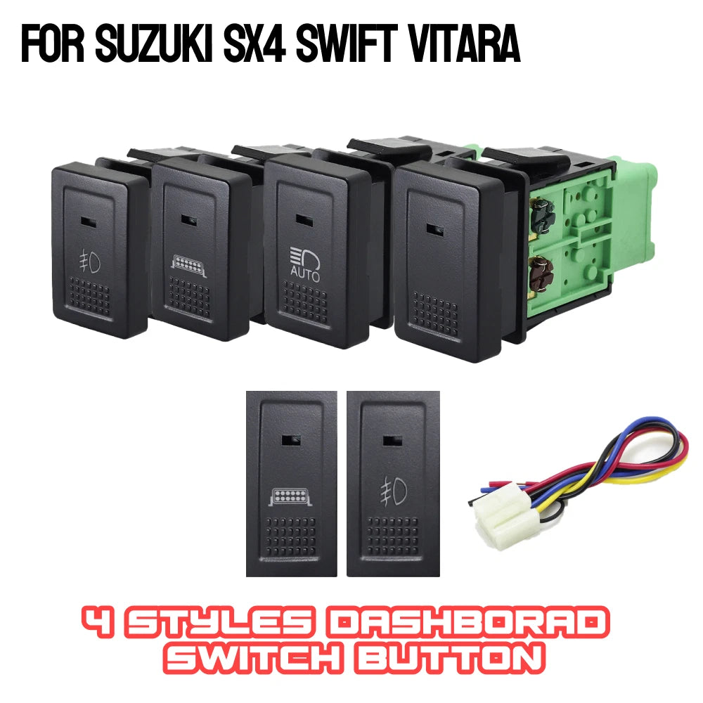 Dashboard Control Blank Switch Button Light for Suzuki SX4 Swift Vitara (2006–2014)